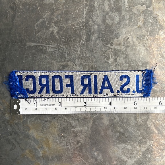U.S. AIR FORCE blue tape patch, vintage - Picture 11 of 11